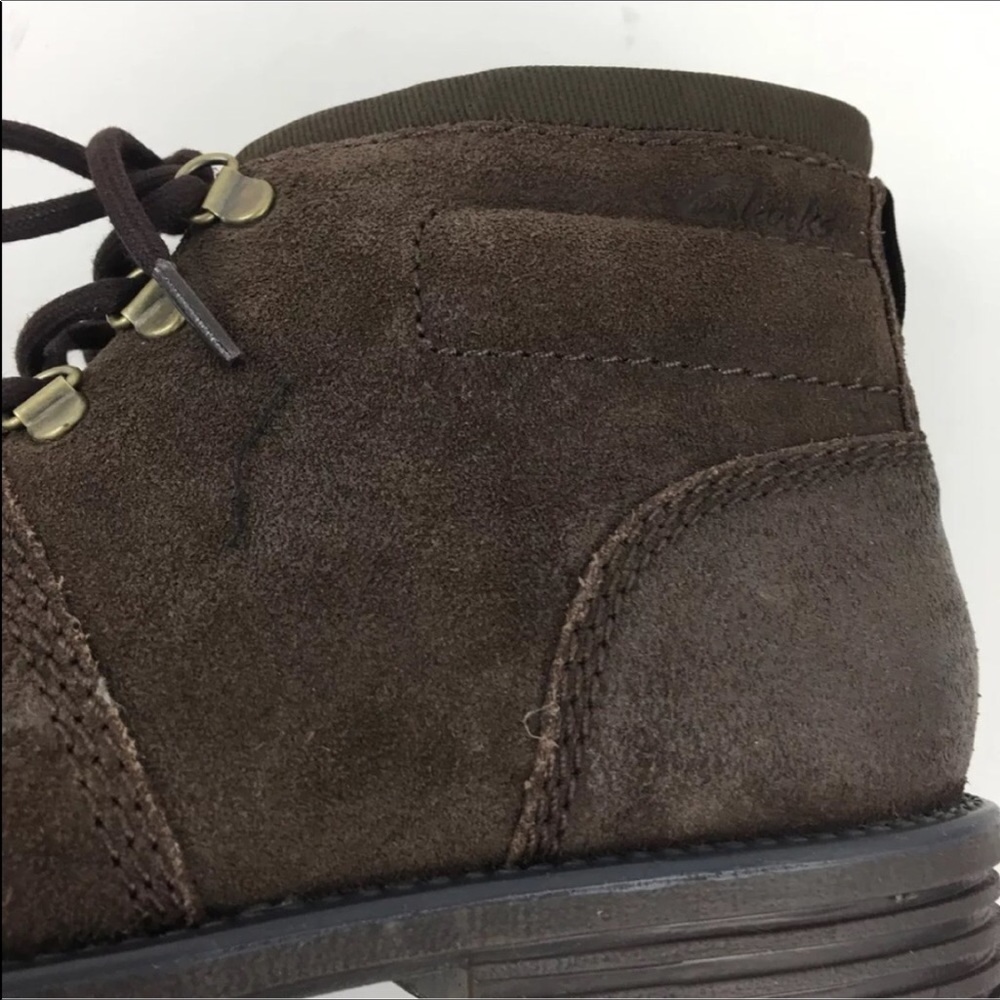 Clark Darian Heath Drk Brown Suede Ankle Boot shoe - Picture 5 of 8